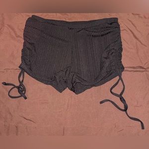 Shein black, sinch, swim shorts